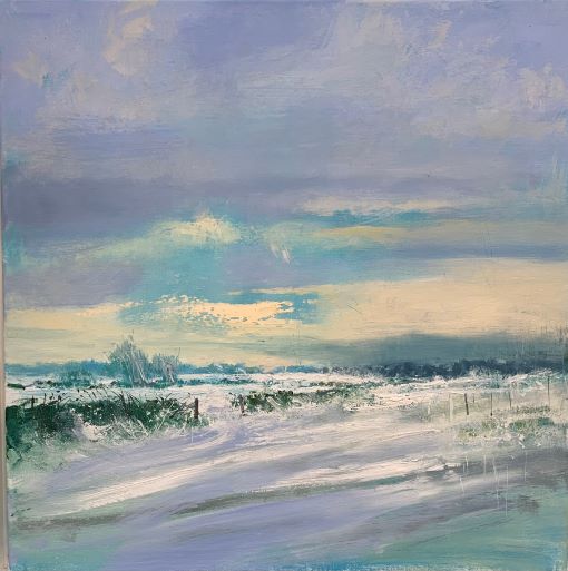 Snowfall near Aldeburgh