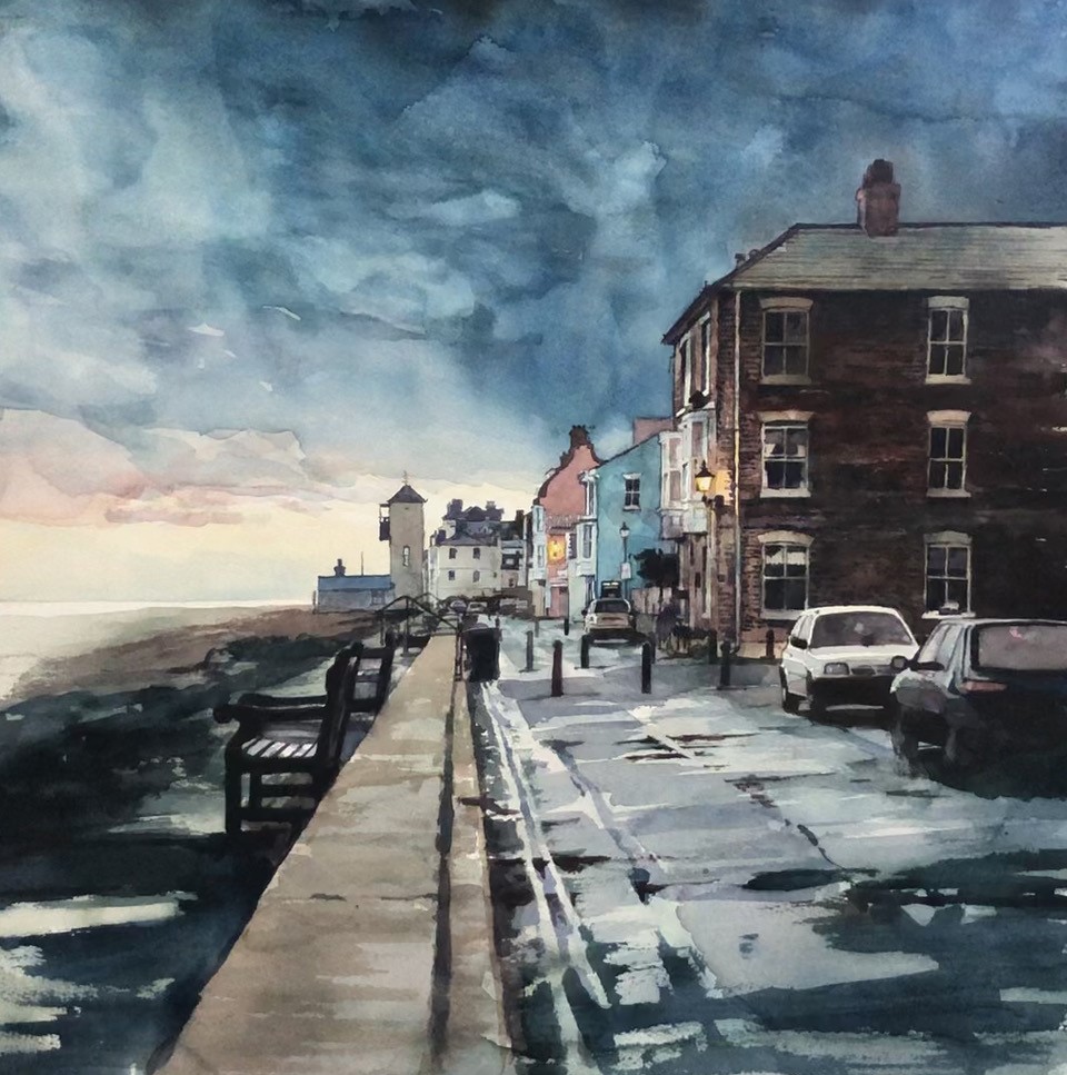 Crag Path Sunset Aldeburgh Contemporary Arts