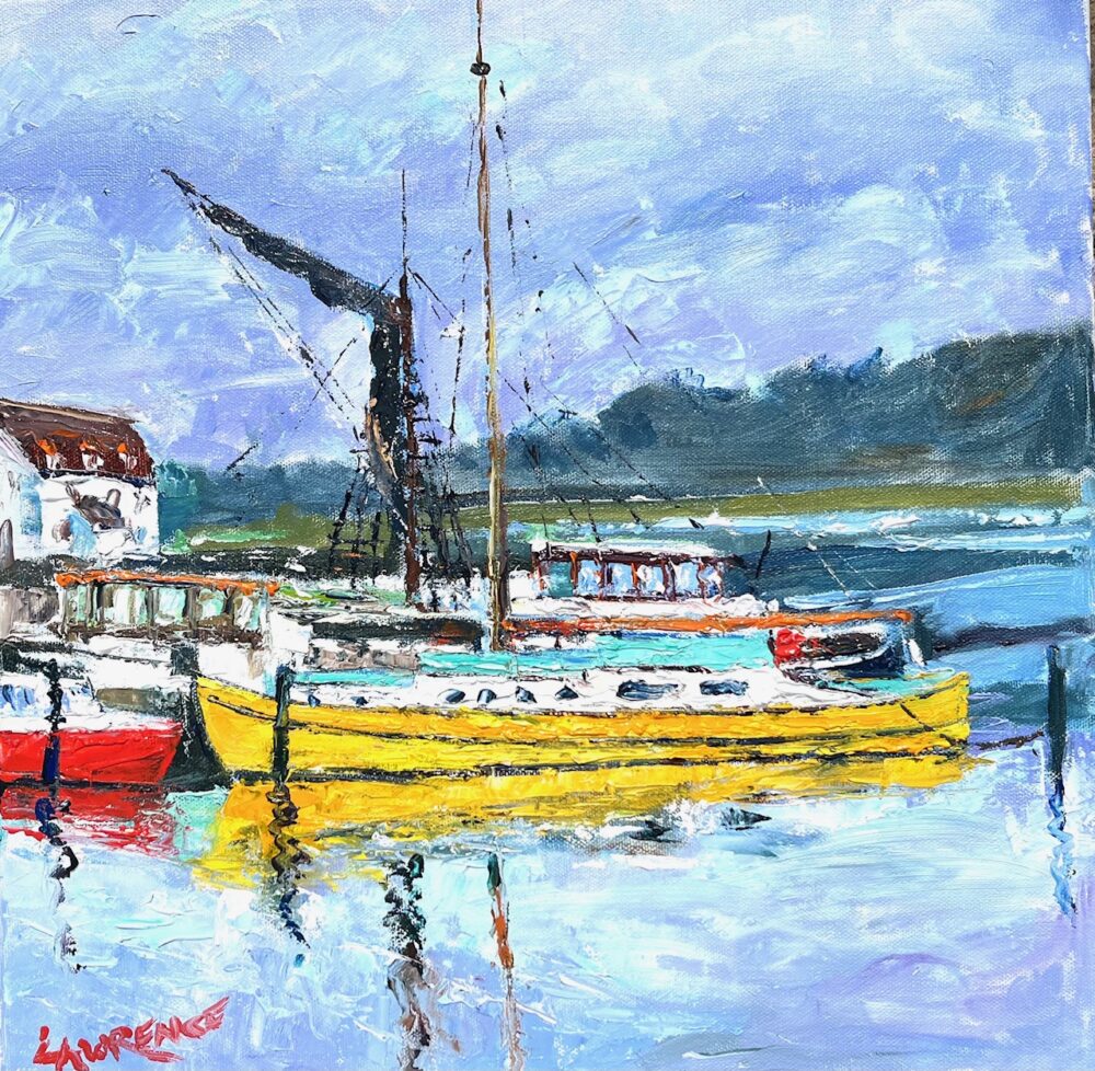 Yellow Barge at Woodbridge
