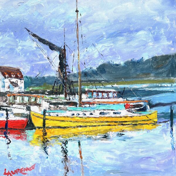 Yellow Barge at Woodbridge