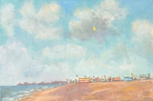 A Breezy Day on the Beach