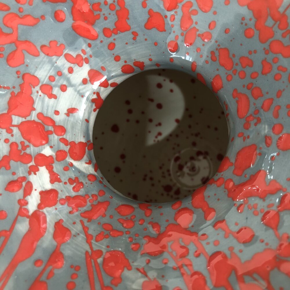 SS44 Large Geo Grey Top Balloon Vase - Image 3