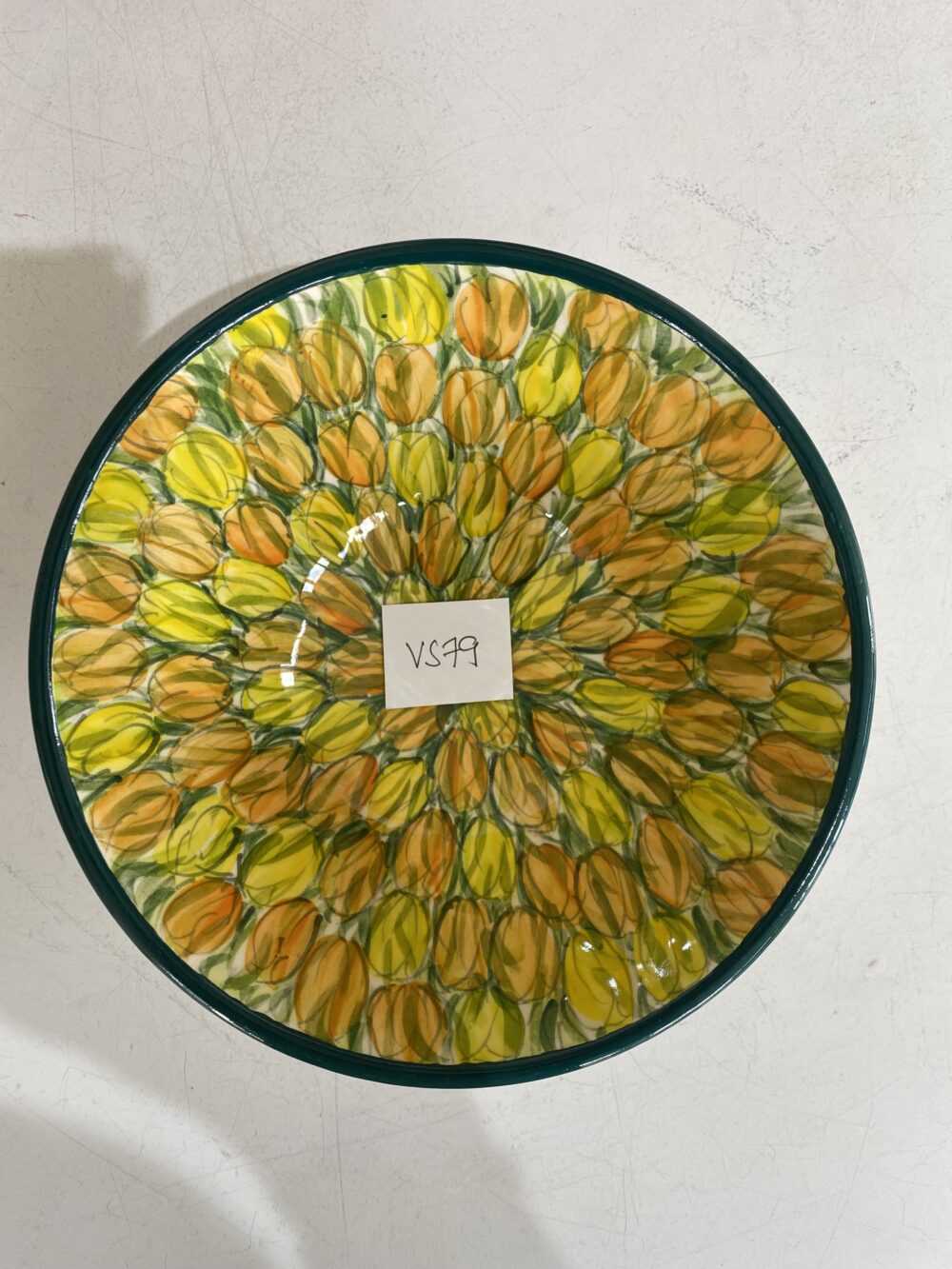 8" Bowl Sml. Yellow/Orange Tulips (VS79)