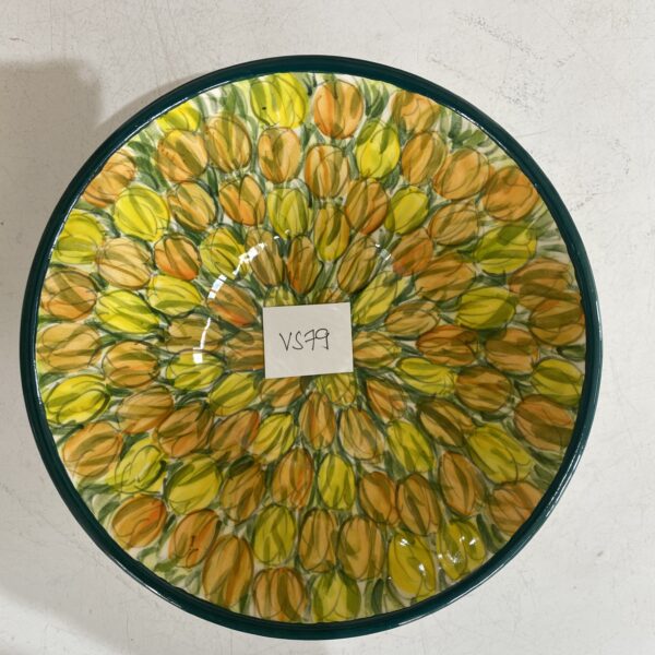 8" Bowl Sml. Yellow/Orange Tulips (VS79)