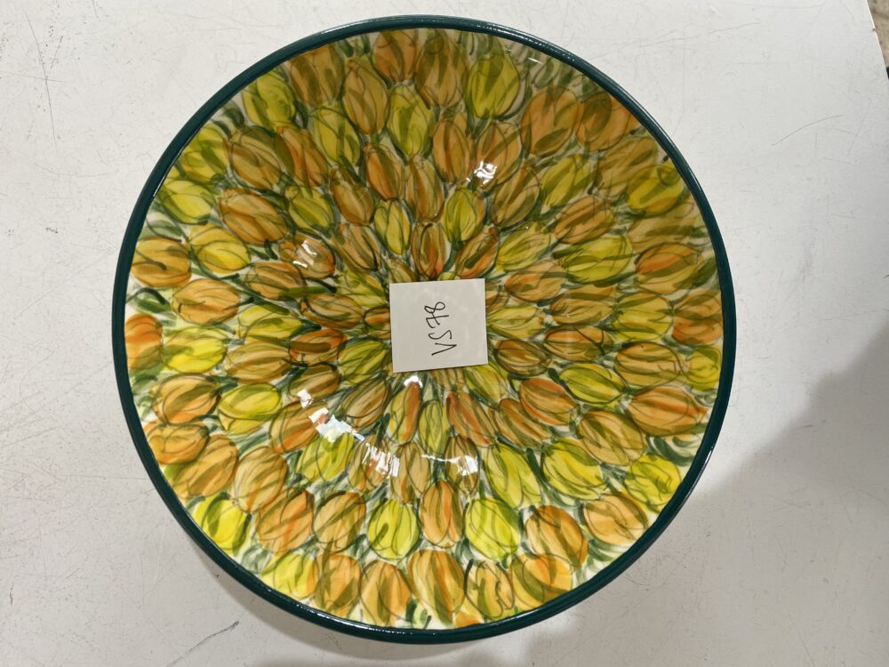 8" Bowl Sml. Yellow/Orange Tulips (VS78)