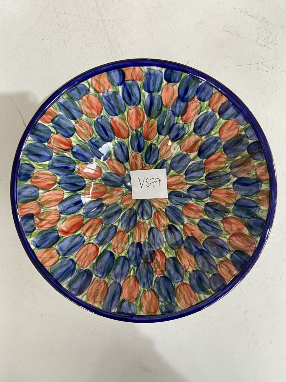 8" Bowl Sml. Tulip Blue (VS77)