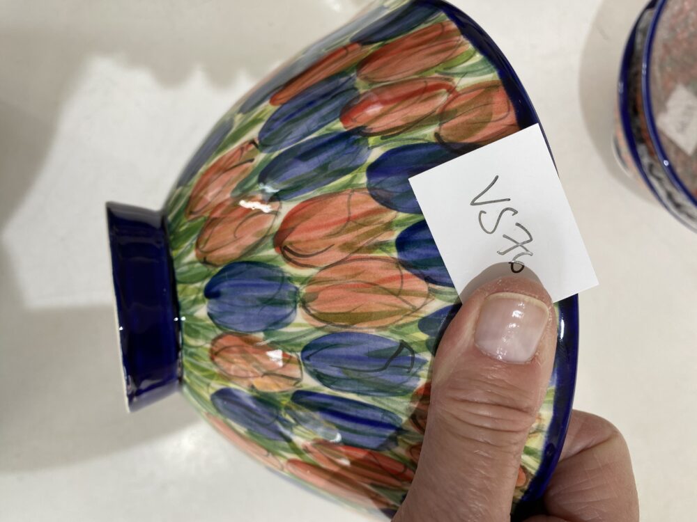 8" Bowl Sml. Tulip Blue (VS76) - Image 4