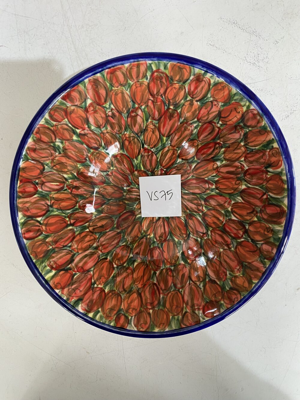 8" Bowl Sml. Tulip Red (VS75)