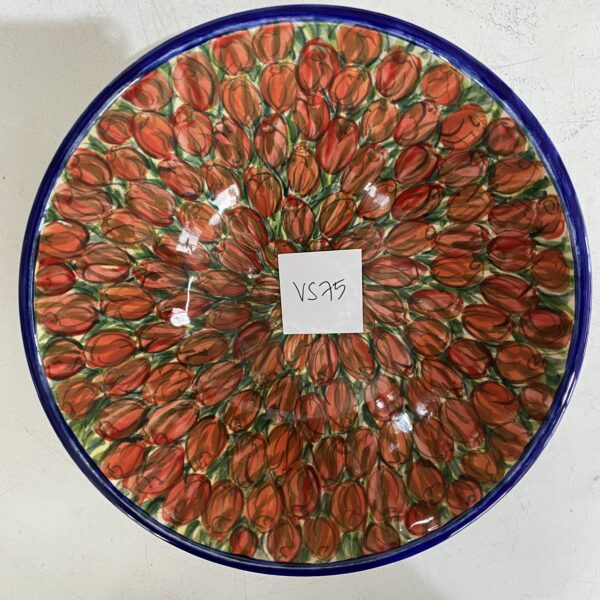 8" Bowl Sml. Tulip Red (VS75)
