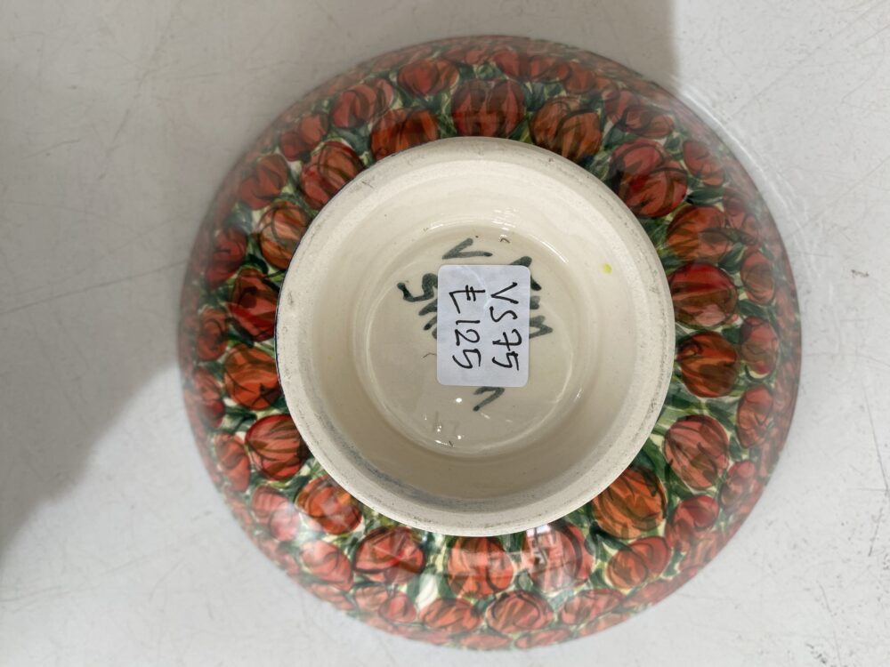 8" Bowl Sml. Tulip Red (VS75) - Image 2