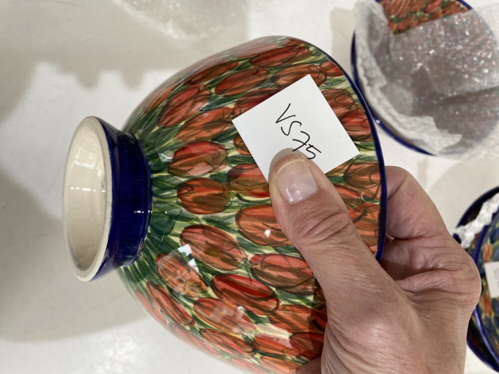8" Bowl Sml. Tulip Red (VS75) - Image 3