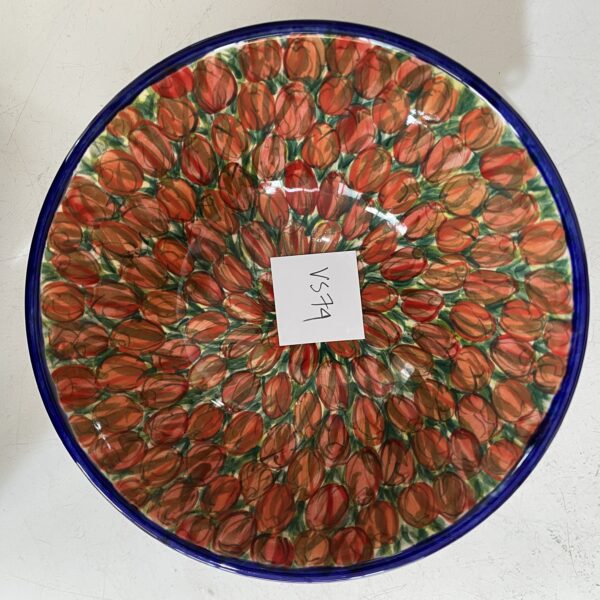 8" Bowl Sml. Tulip Red (VS74)
