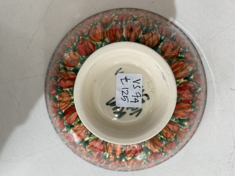 8" Bowl Sml. Tulip Red (VS74) - Image 2
