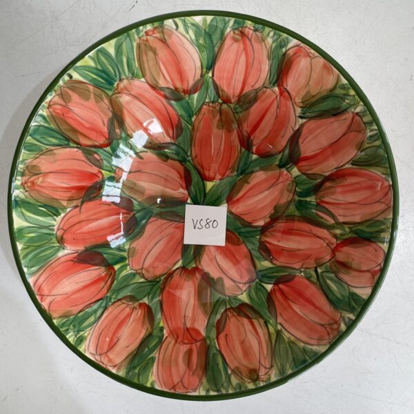 10" Bowl Tulips Red (VS80)