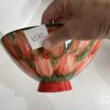 10" Bowl Tulips Red (VS80) - Image 2