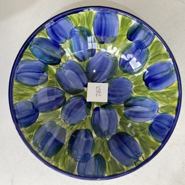 10" Bowl Tulips Blue (VS82)