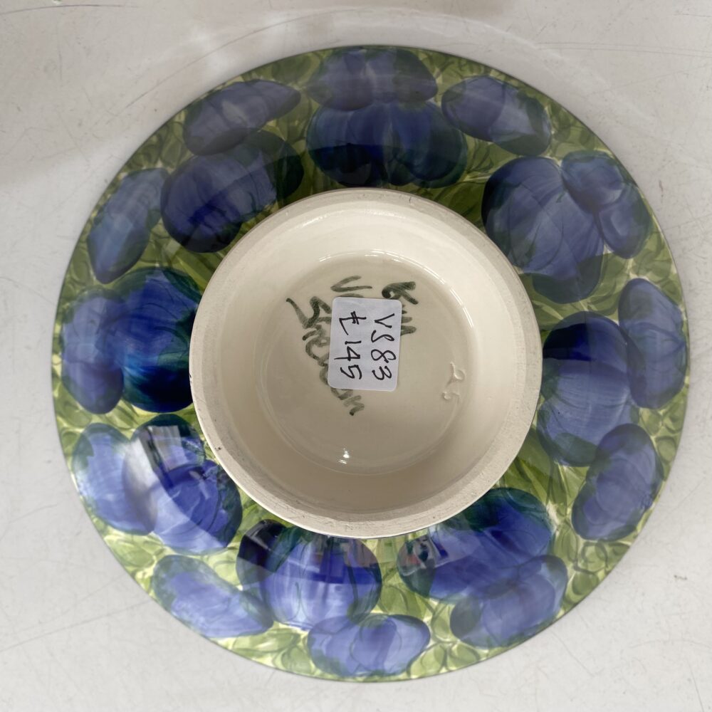 10" Bowl Tulips Blue (VS83) - Image 2