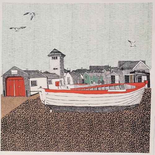 Seagulls Soaring at Aldeburgh