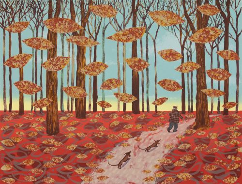 Hockney's Dogs - Autumn