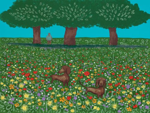 Hockney's Dogs - Summer