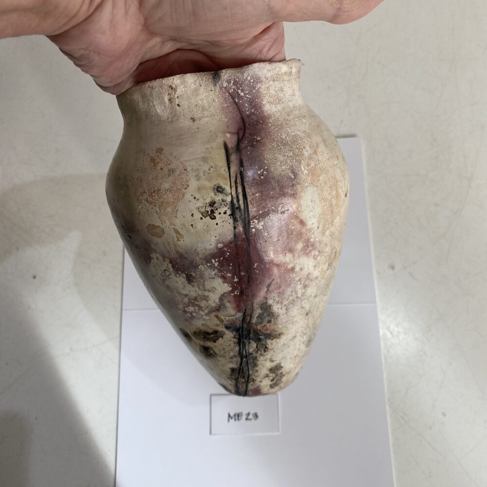 ME23 Pit Fired Ceramic Vessel, Stoneware. - Image 3