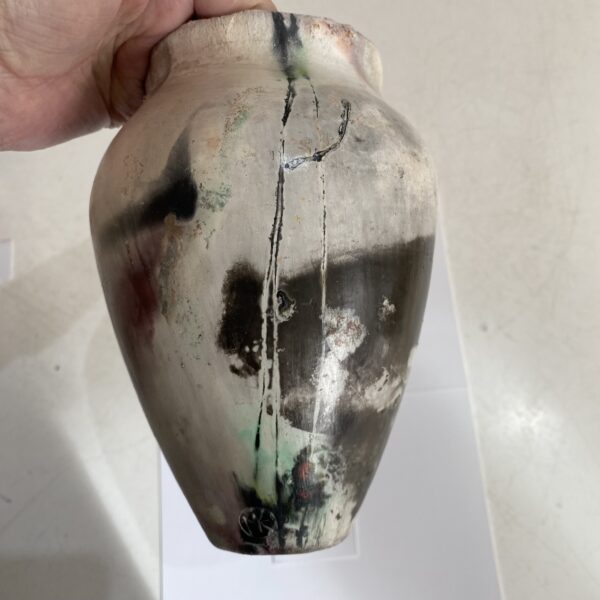 ME23 Pit Fired Ceramic Vessel, Stoneware.