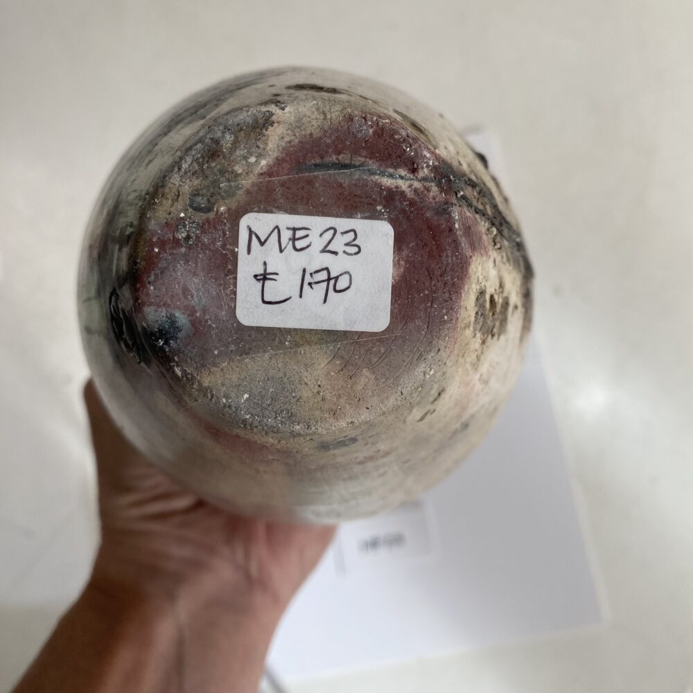 ME23 Pit Fired Ceramic Vessel, Stoneware. - Image 5