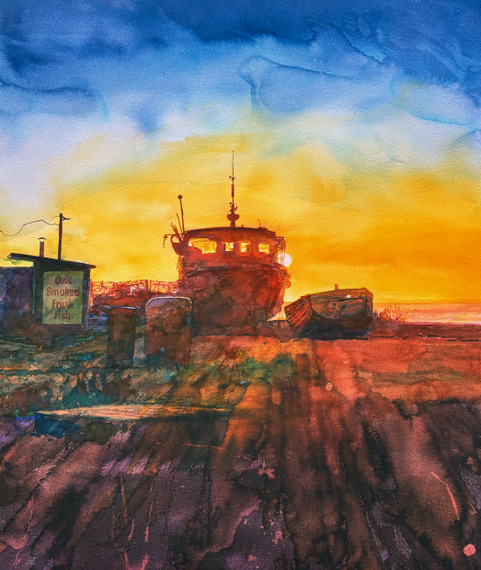 February Sunrise, Aldeburgh